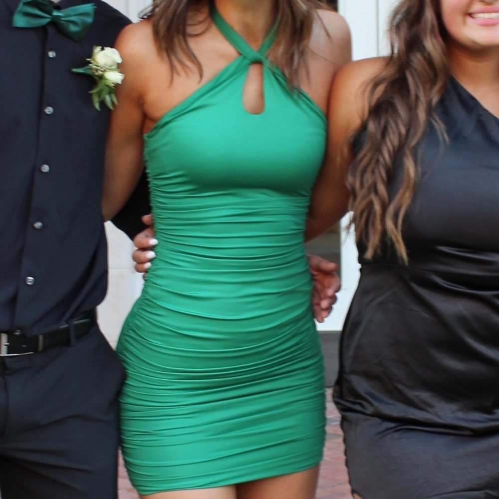 Princess Polly Green Mini Dress